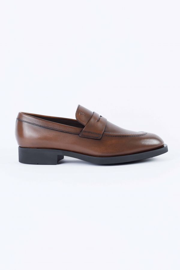 TOD'S Men's loafers in brown leather
