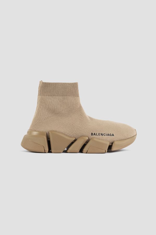 BALENCIAGA Speed 2.0 sneakers in recycled beige mesh