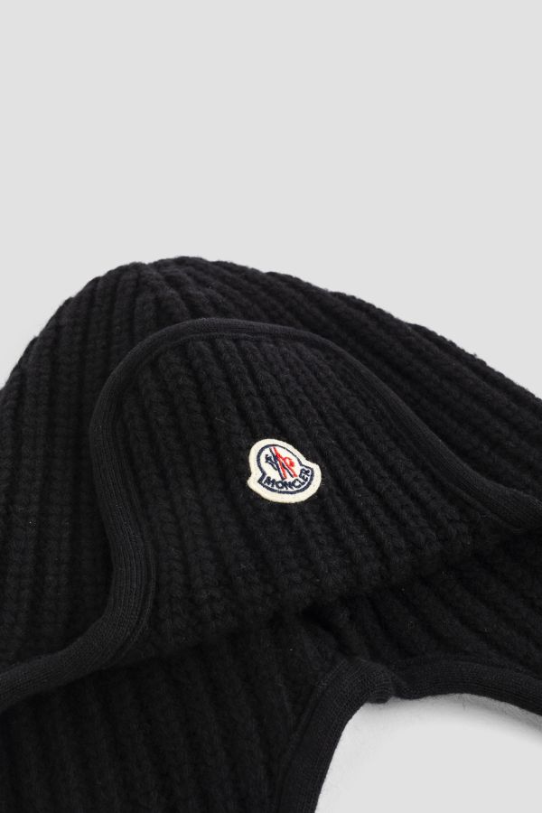 Moncler Logo Beanie Hat 'Black' - 3B00048M1131999