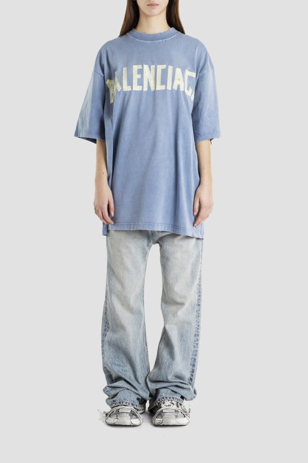 Blue Oversized wide-leg jeans, Balenciaga