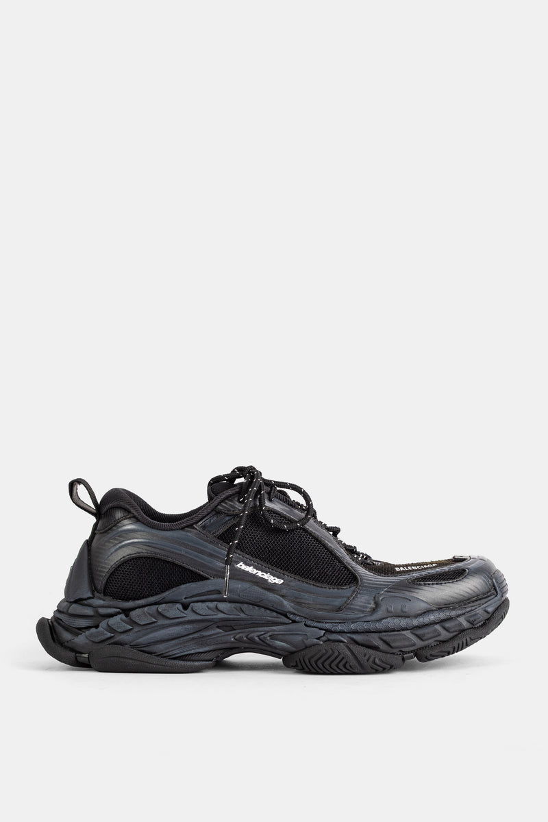 Balenciaga Triple S 2 sneaker homme en mesh et cuir verni noir à semelle sculpturale volumineuse