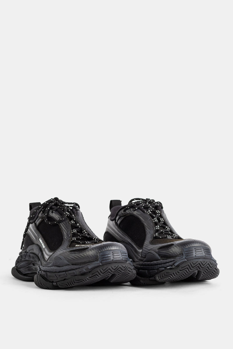 Balenciaga Triple S 2 homme vue arrière talon mesh noir semelle chunky nervurée multicouche