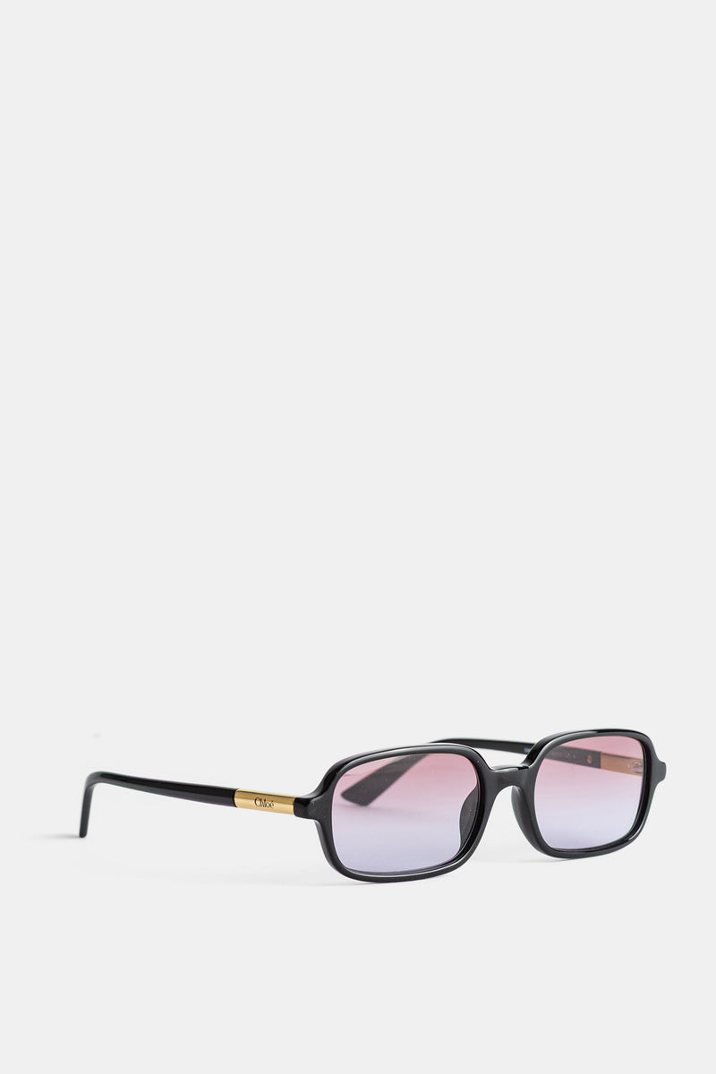 Lunettes de soleil Judy en acétate noir à verres dégradés Chloé