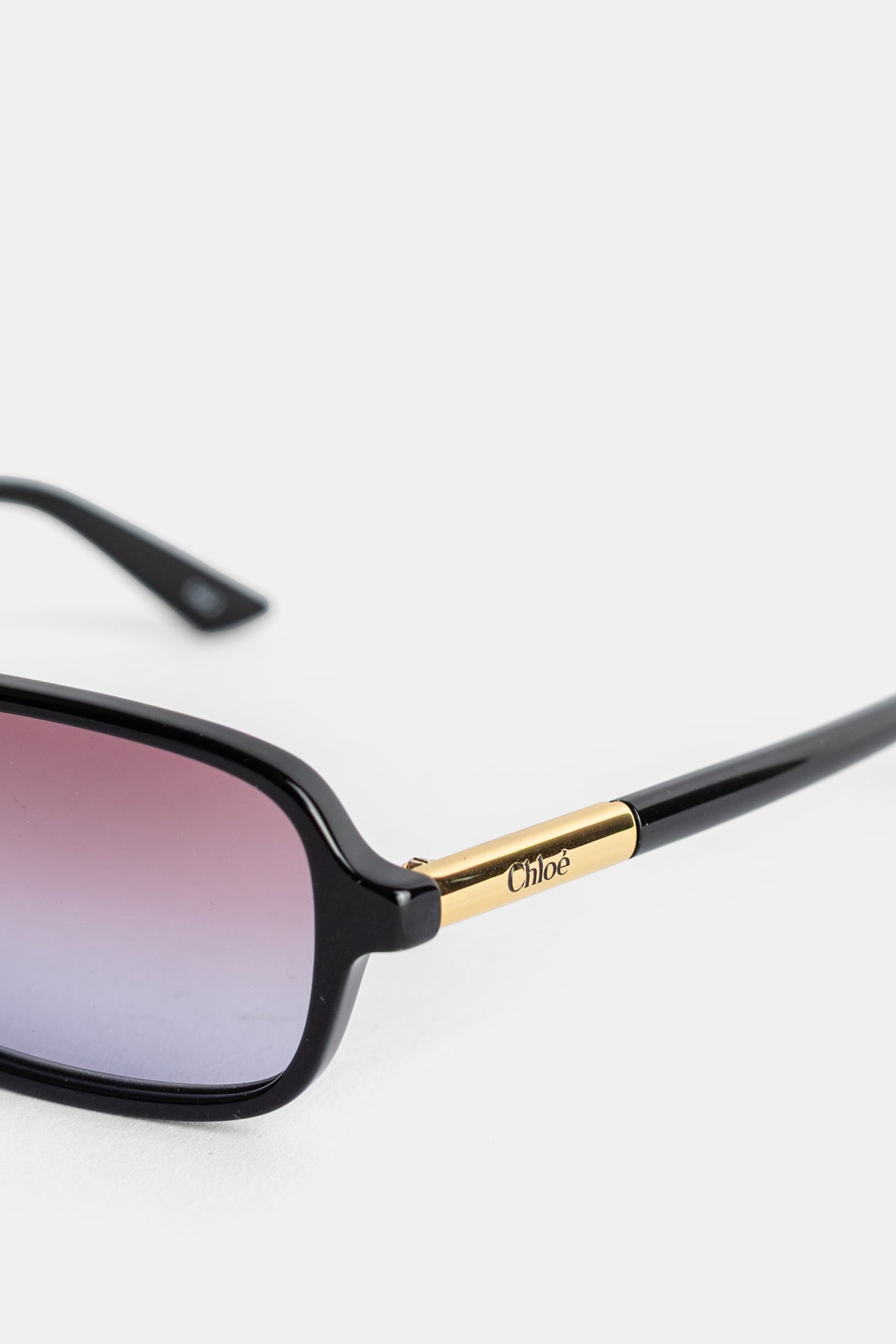 Lunettes de soleil Judy en acétate noir à verres dégradés Chloé