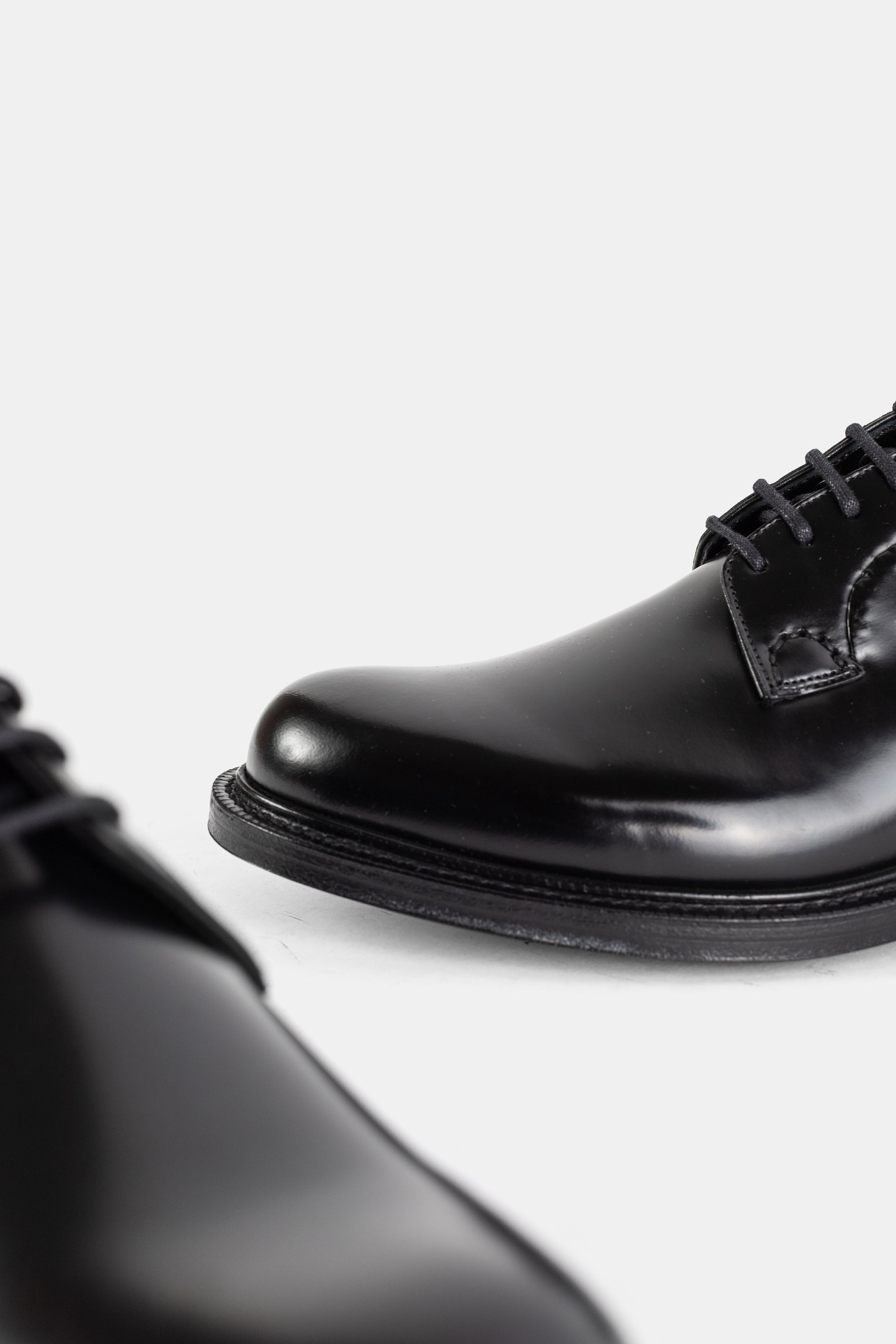 Church's Shannon Black Leather Derby Shoes | Actuel B