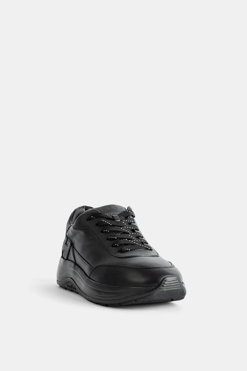 Sneakers Hi-Light en cuir nappa noir Hogan