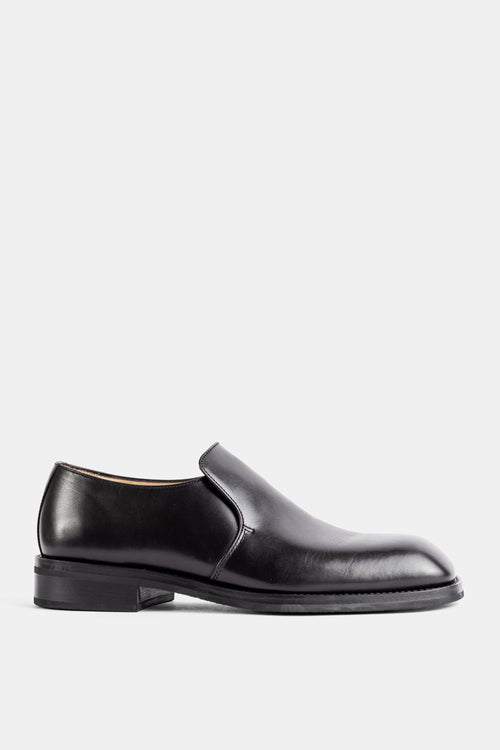 Slip-on Formal en cuir végétal noir brillant
