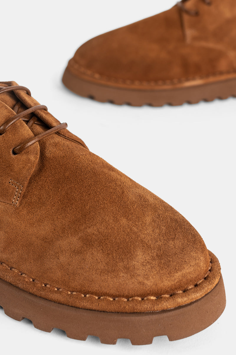 Derbies Sancrispa Alta Pomice en cuir cognac