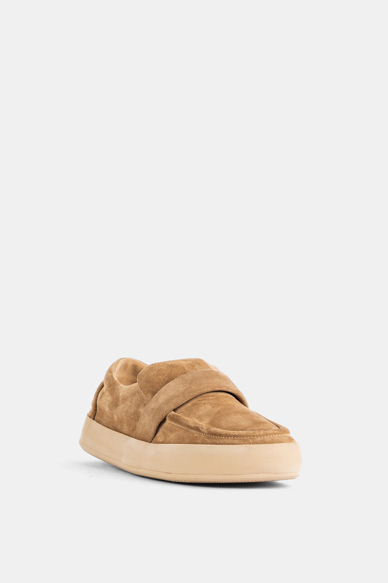 Mocassins Guarnello en cuir noisette