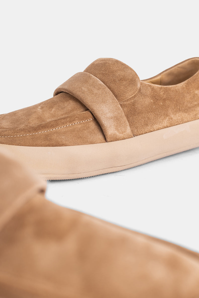 Mocassins Guarnello en cuir noisette
