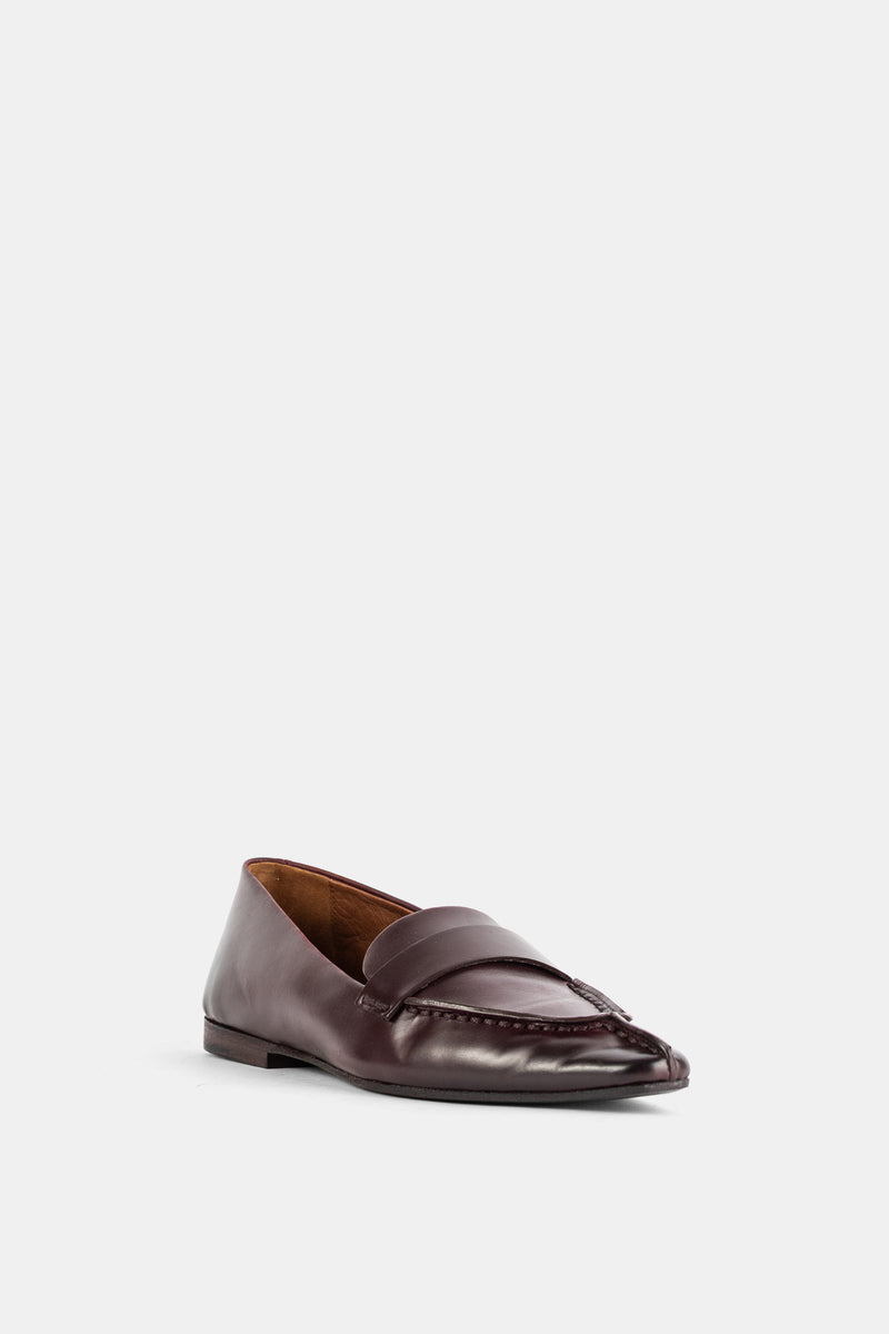Mocassins Colma en cuir marron