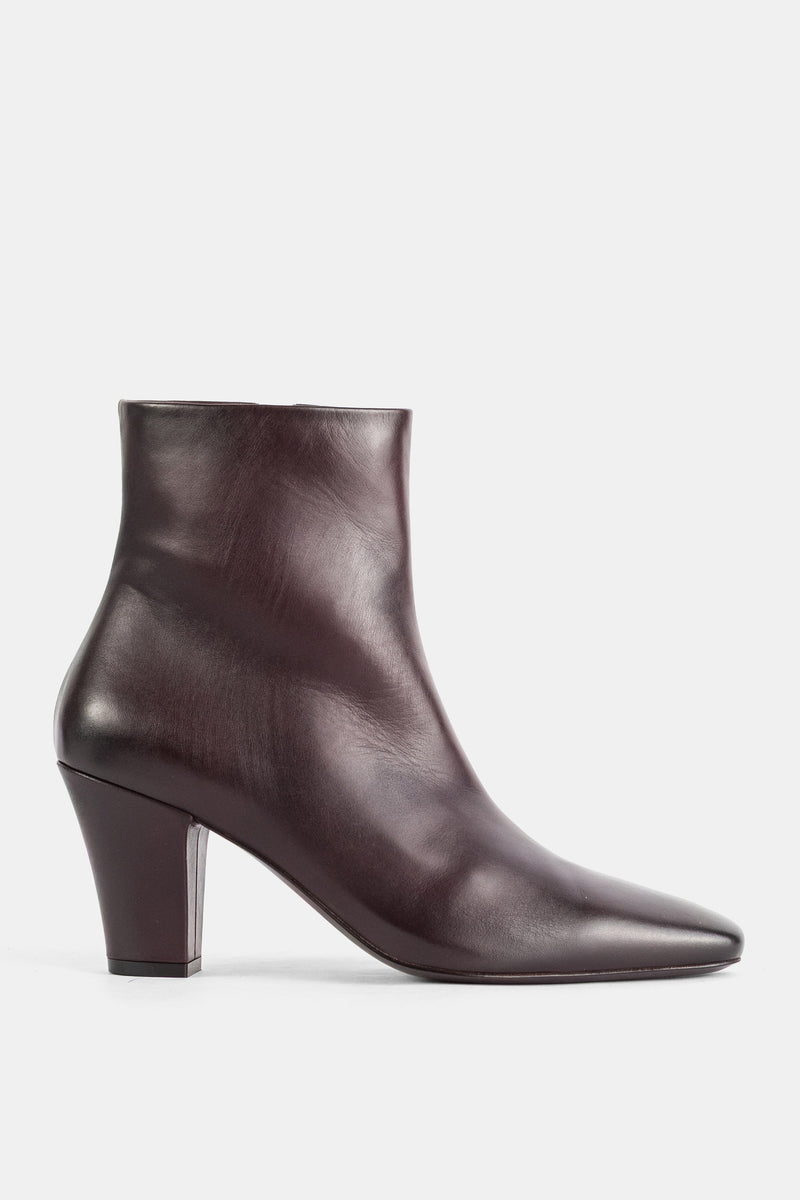 Bottines Figura en cuir marron