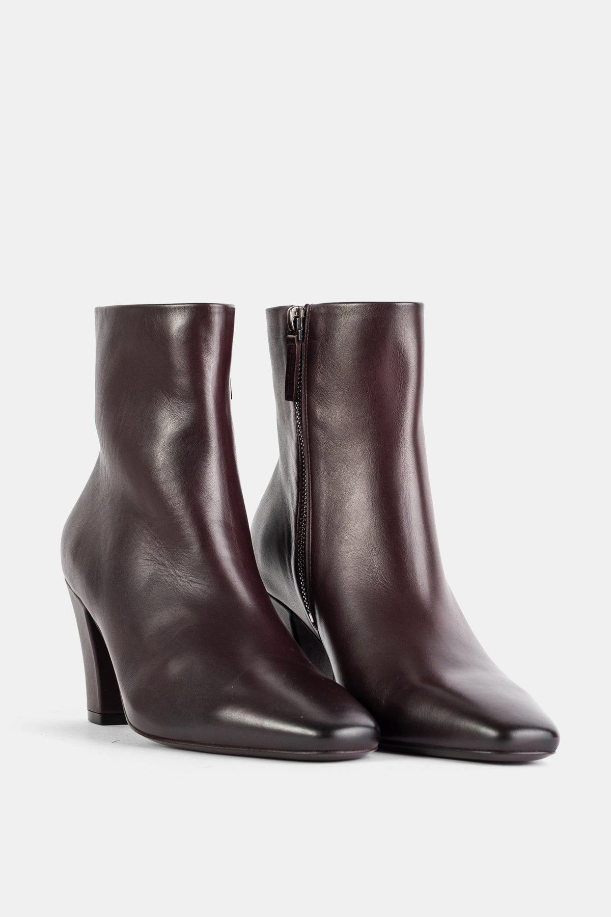 Bottines Figura en cuir marron