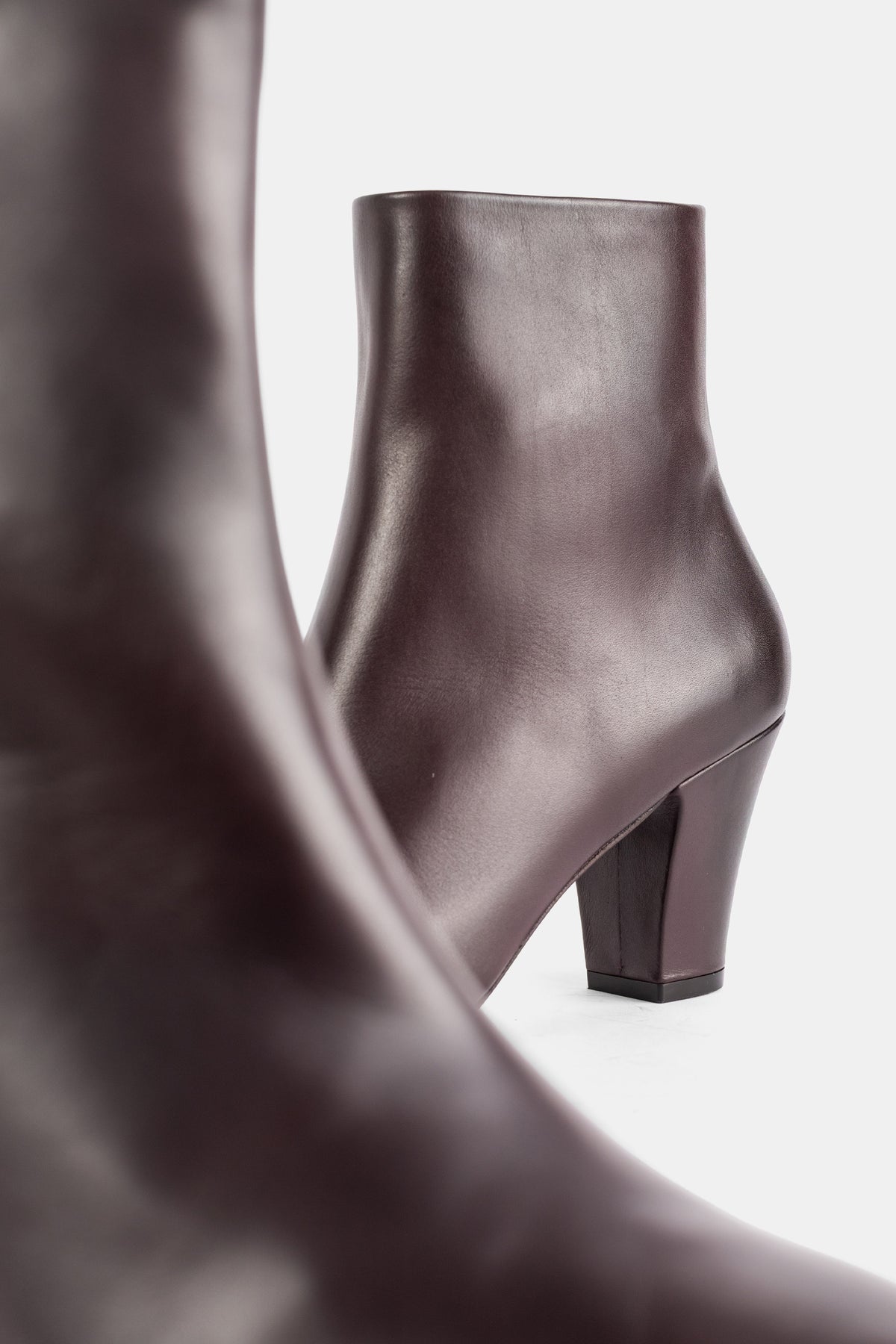Bottines Figura en cuir marron