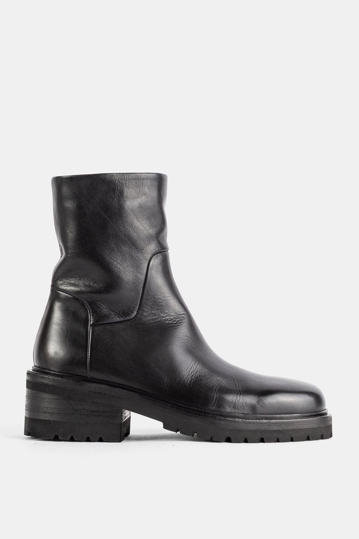 Bottines Gnocco en cuir noir