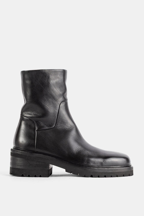 Bottines Gnocco en cuir noir