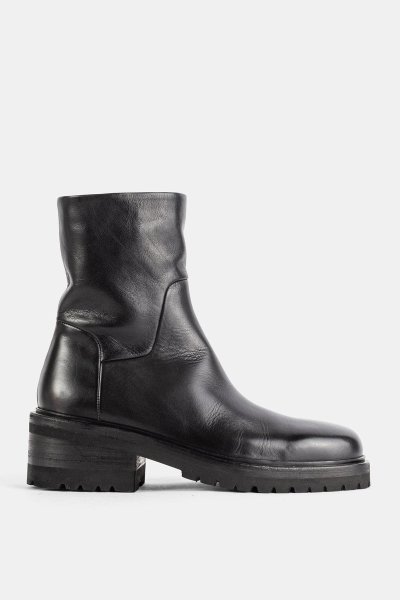 Bottines Gnocco en cuir noir