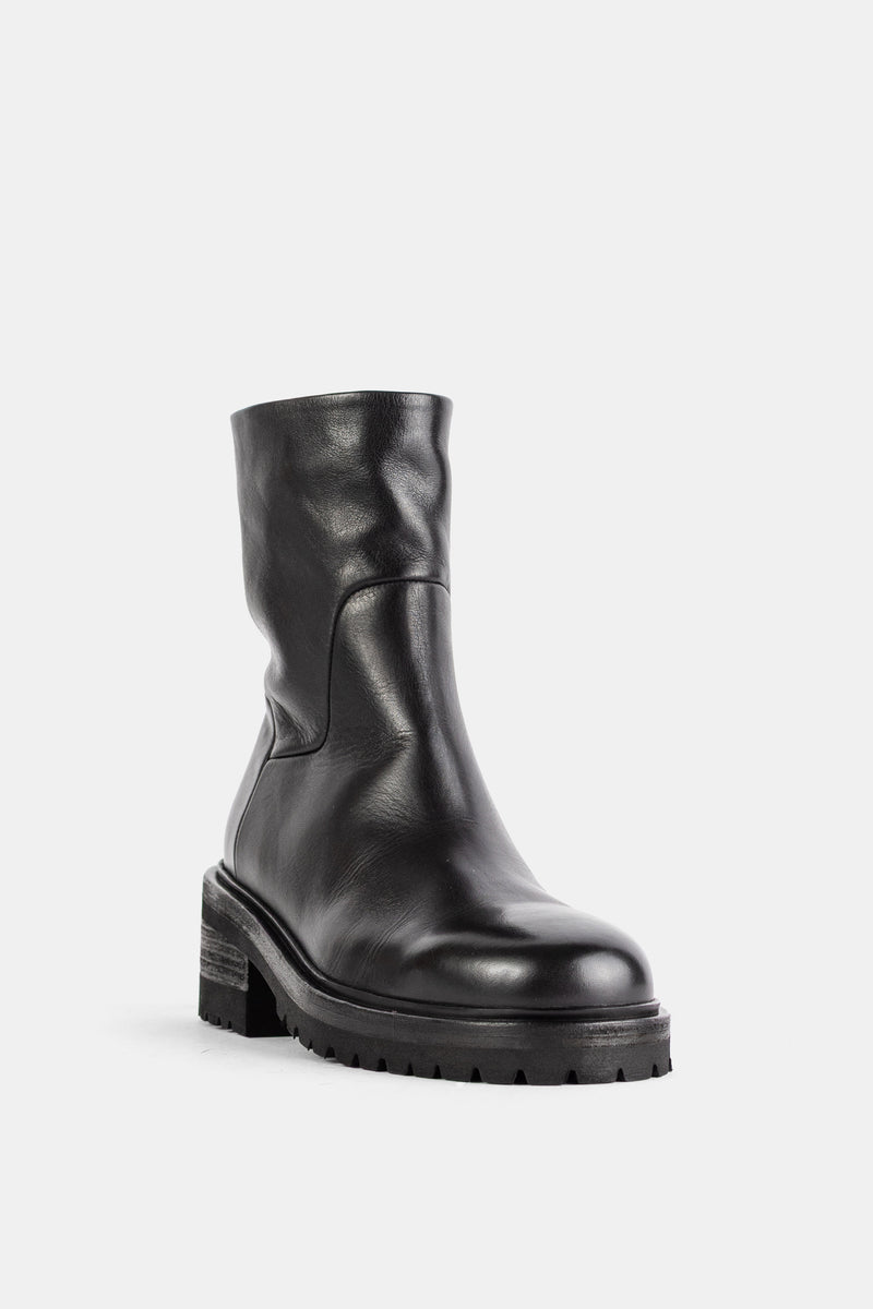 Bottines Gnocco en cuir noir