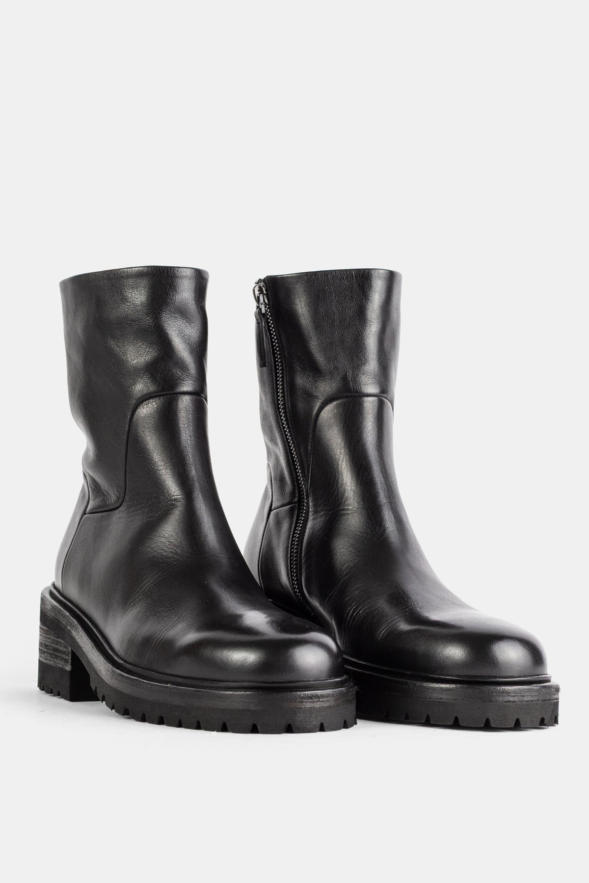 Bottines Gnocco en cuir noir