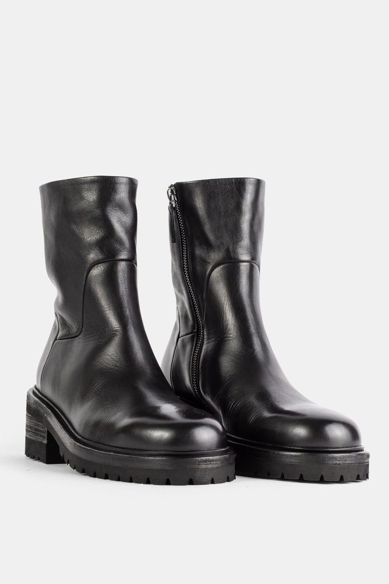 Bottines Gnocco en cuir noir