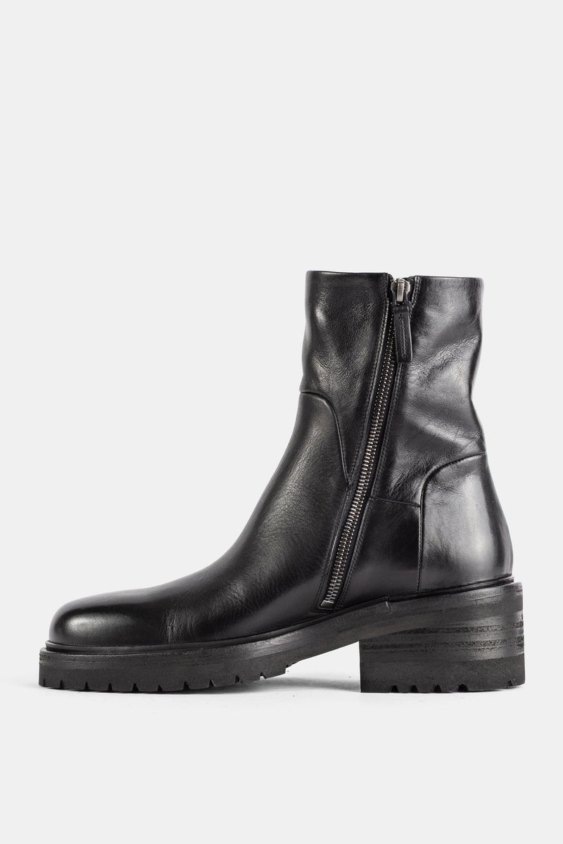 Bottines Gnocco en cuir noir