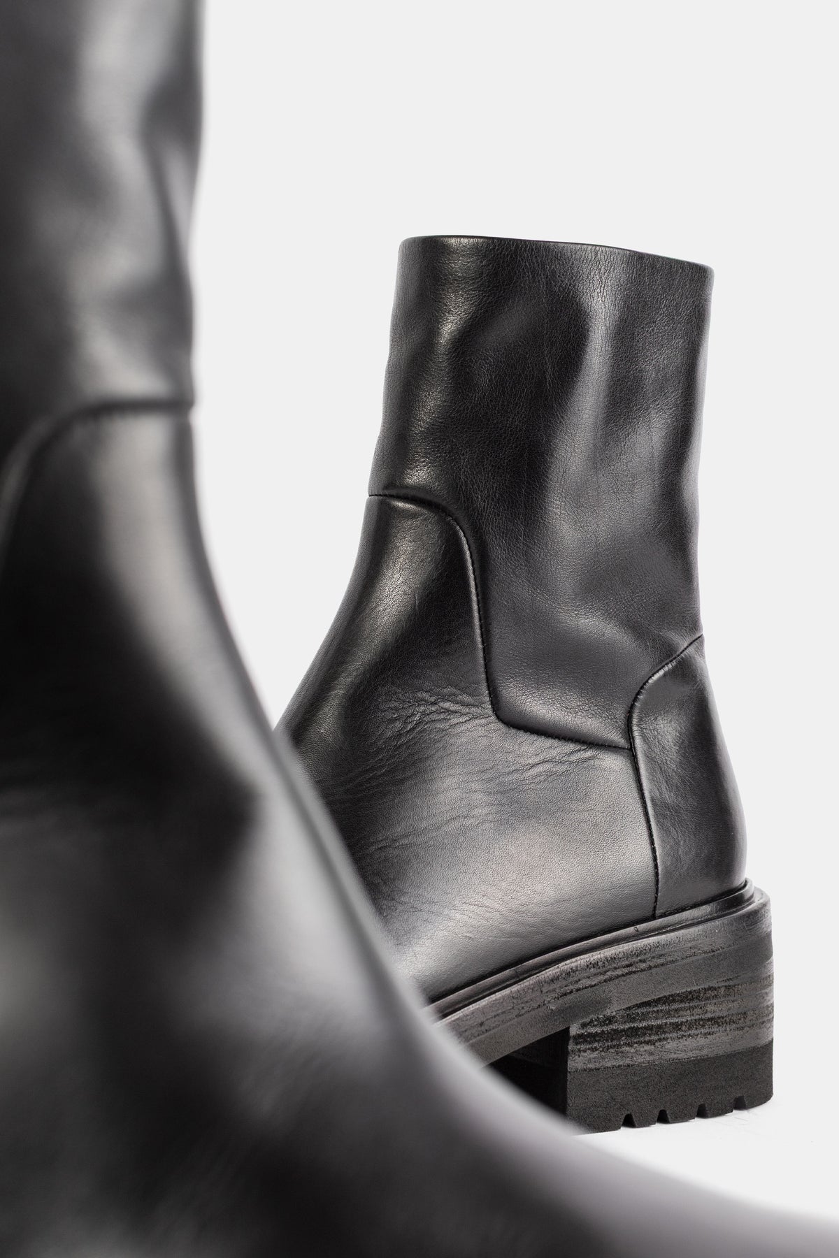 Bottines Gnocco en cuir noir