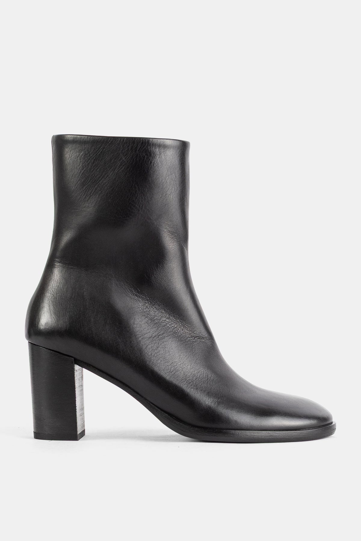 Bottines Norma en cuir noir