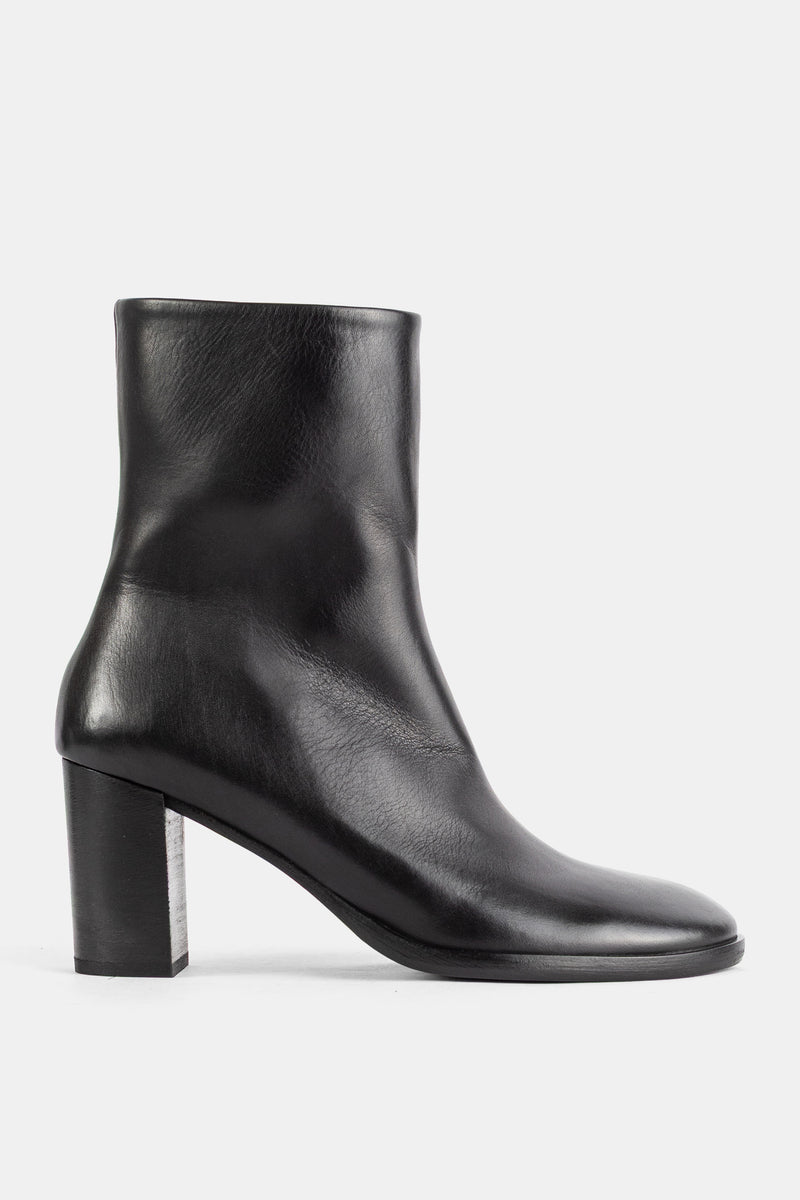 Bottines Norma en cuir noir