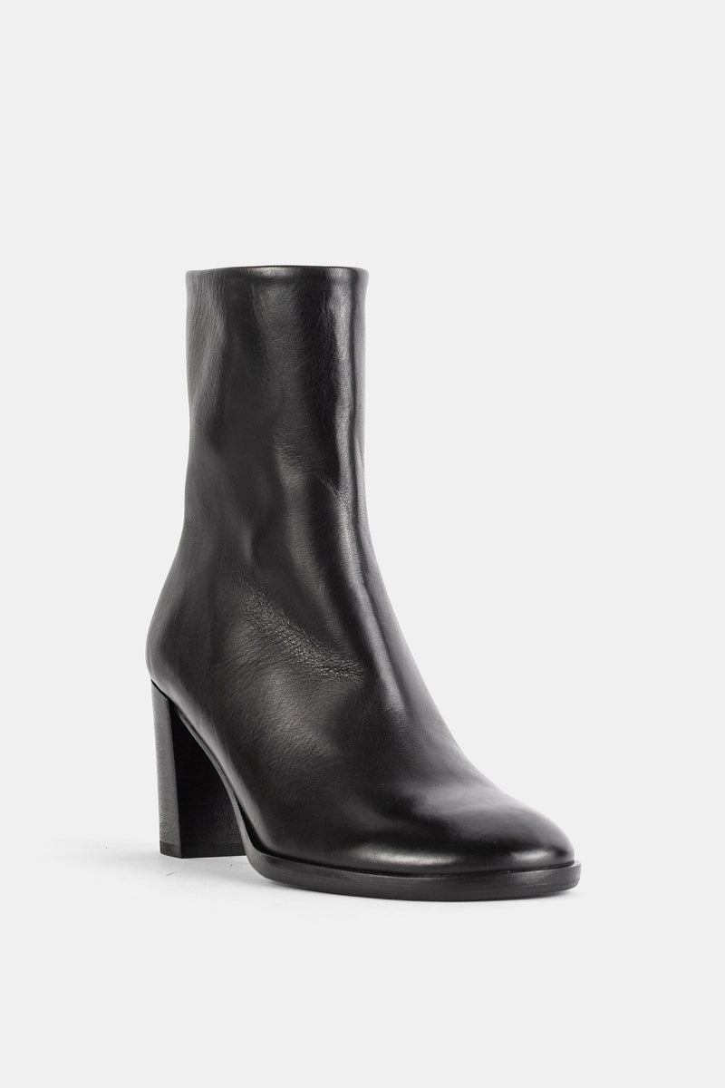 Bottines Norma en cuir noir