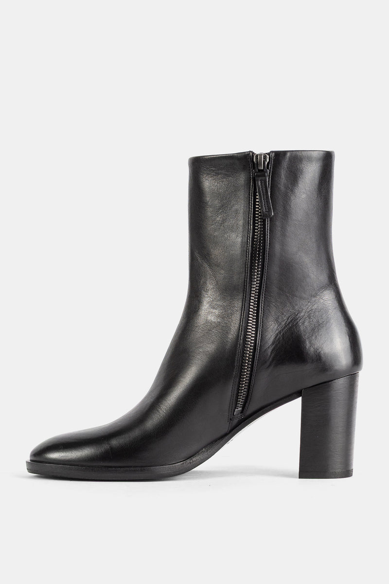 Bottines Norma en cuir noir