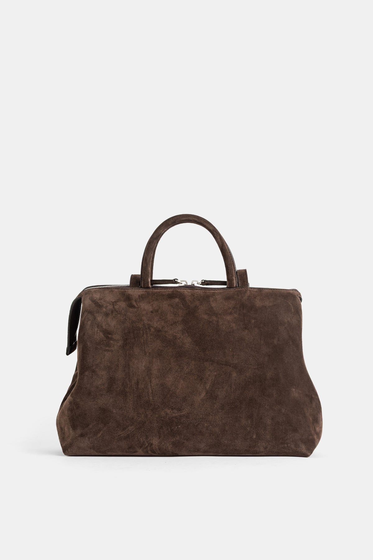 Sac 4 Dritta en cuir suédé marron foncé