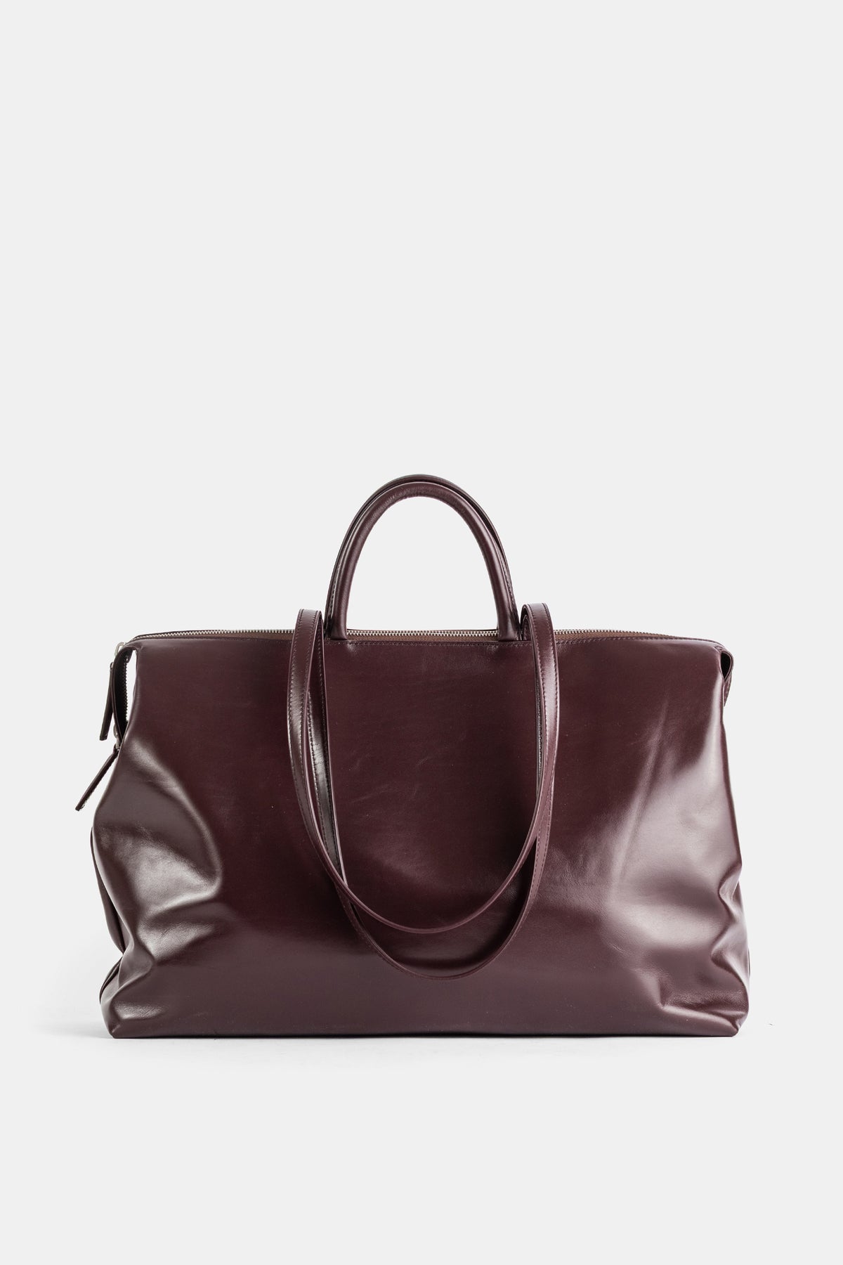 Sac 4 In Orizzontale en cuir marron bordeaux
