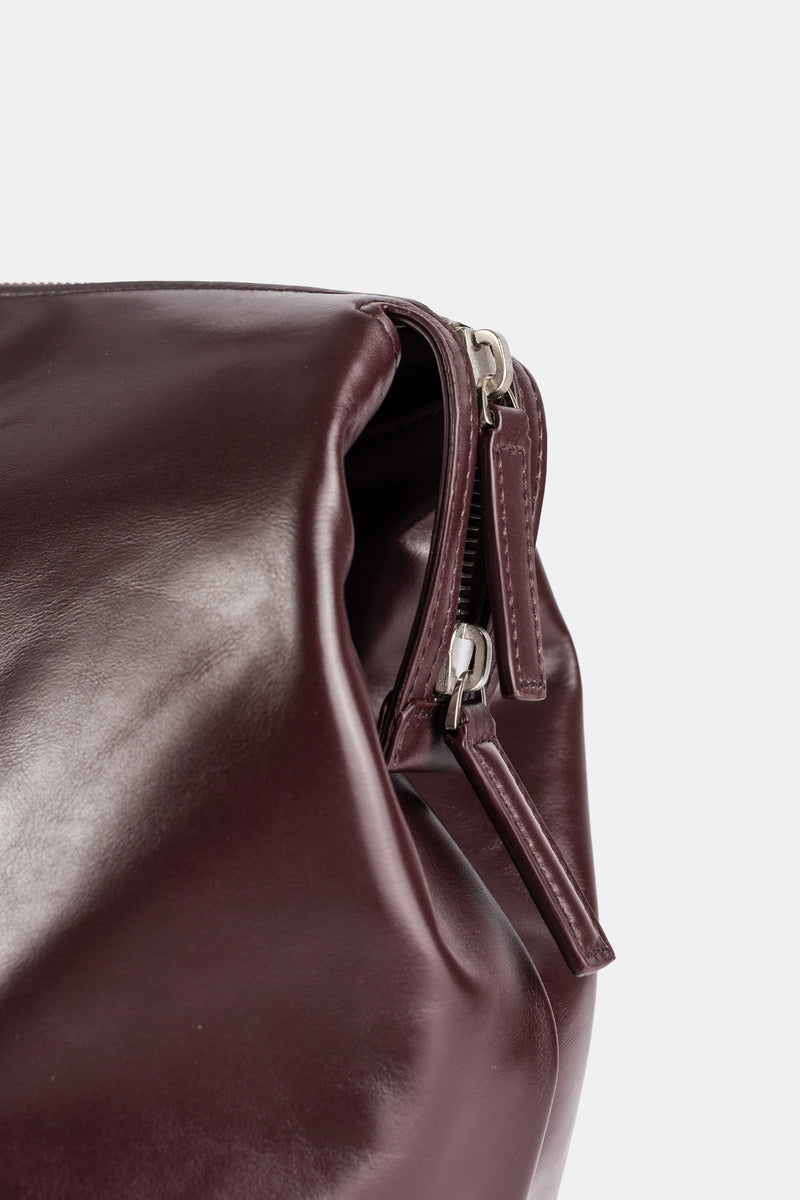 Sac 4 In Orizzontale en cuir marron bordeaux