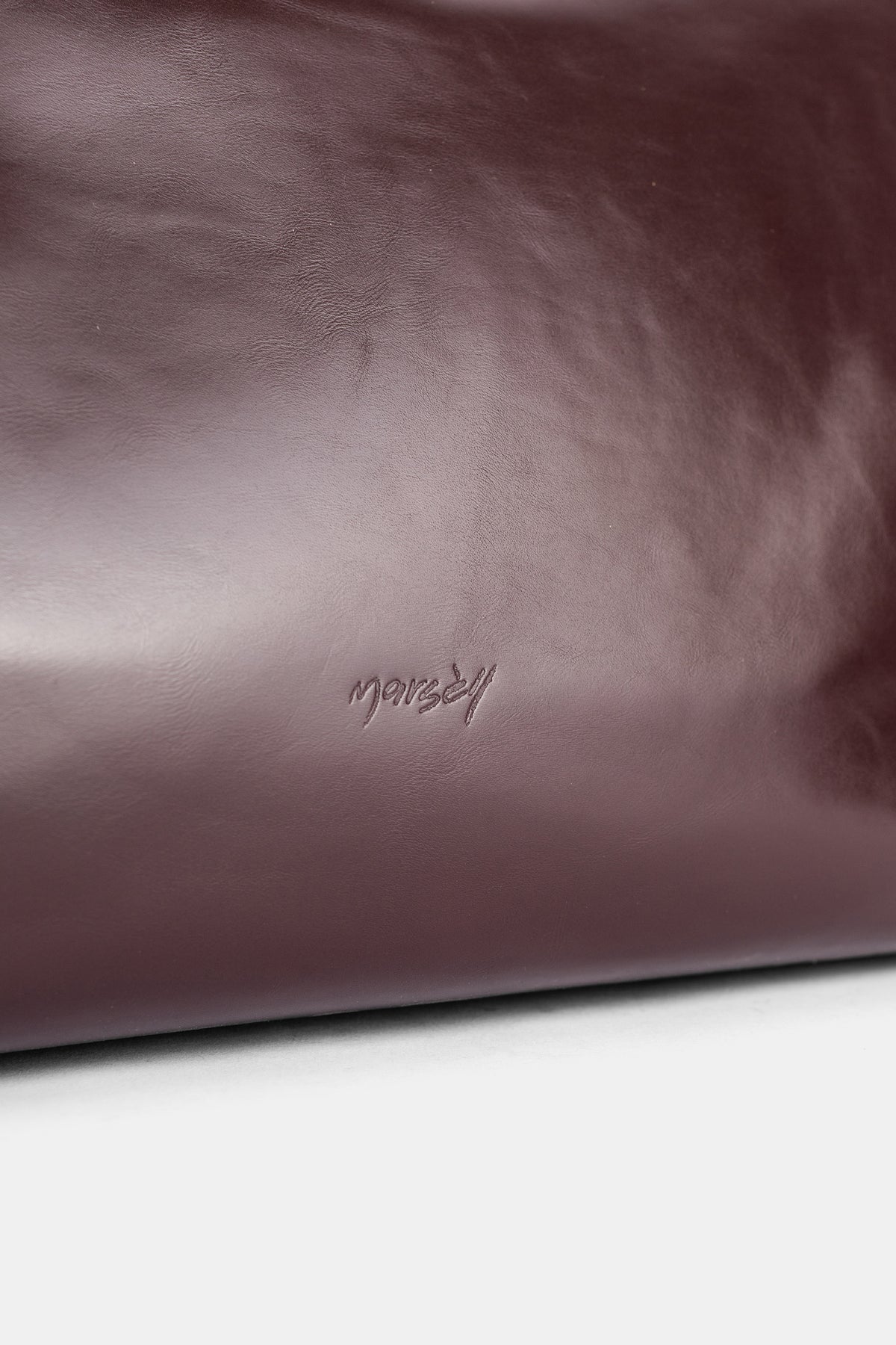 Sac 4 In Orizzontale en cuir marron bordeaux