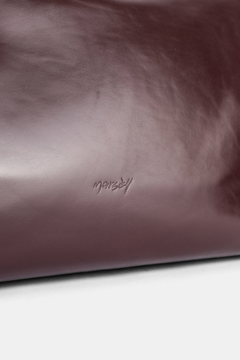 Sac 4 In Orizzontale en cuir marron bordeaux