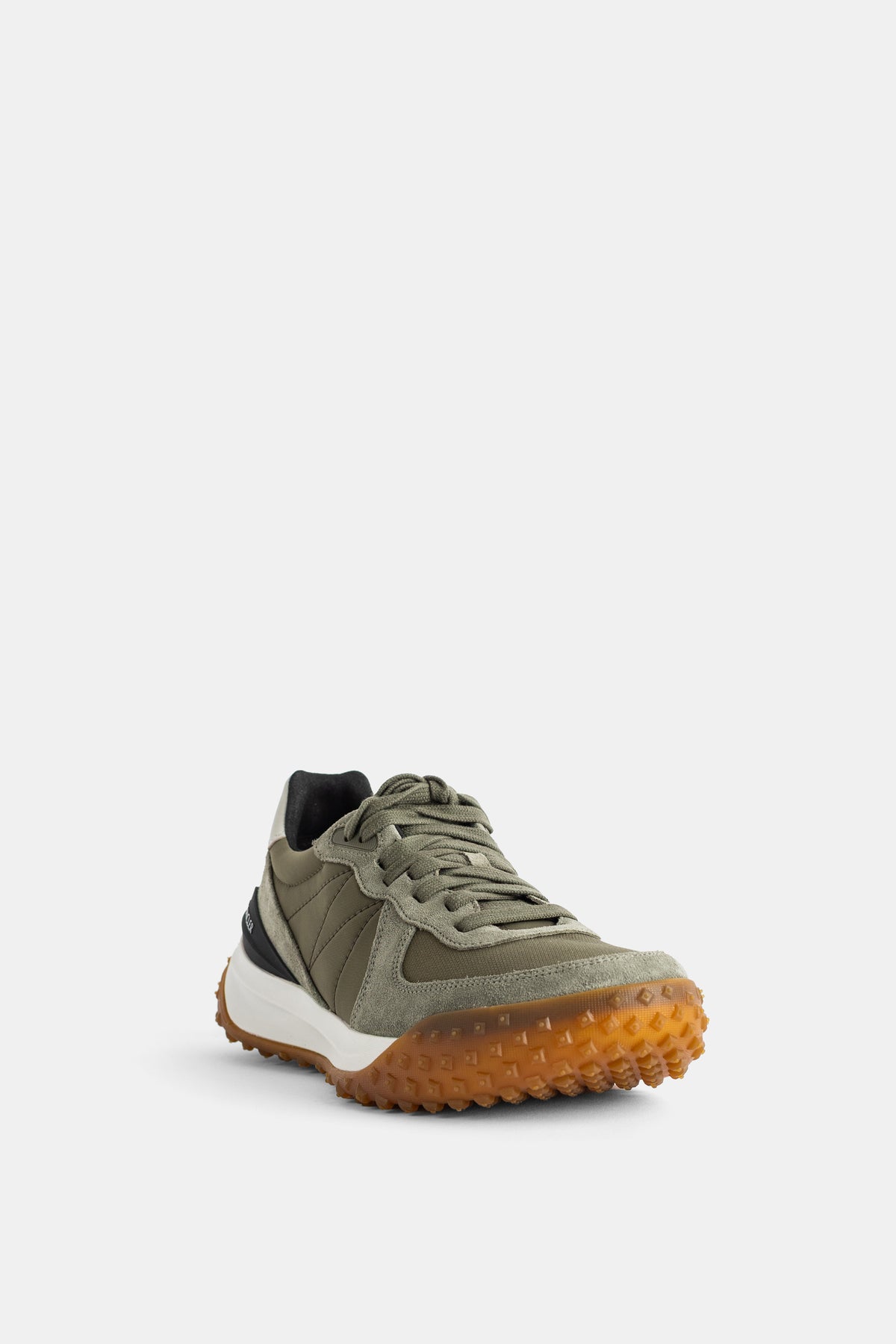 Sneakers City Trek en nylon matelassé et daim kaki Moncler
