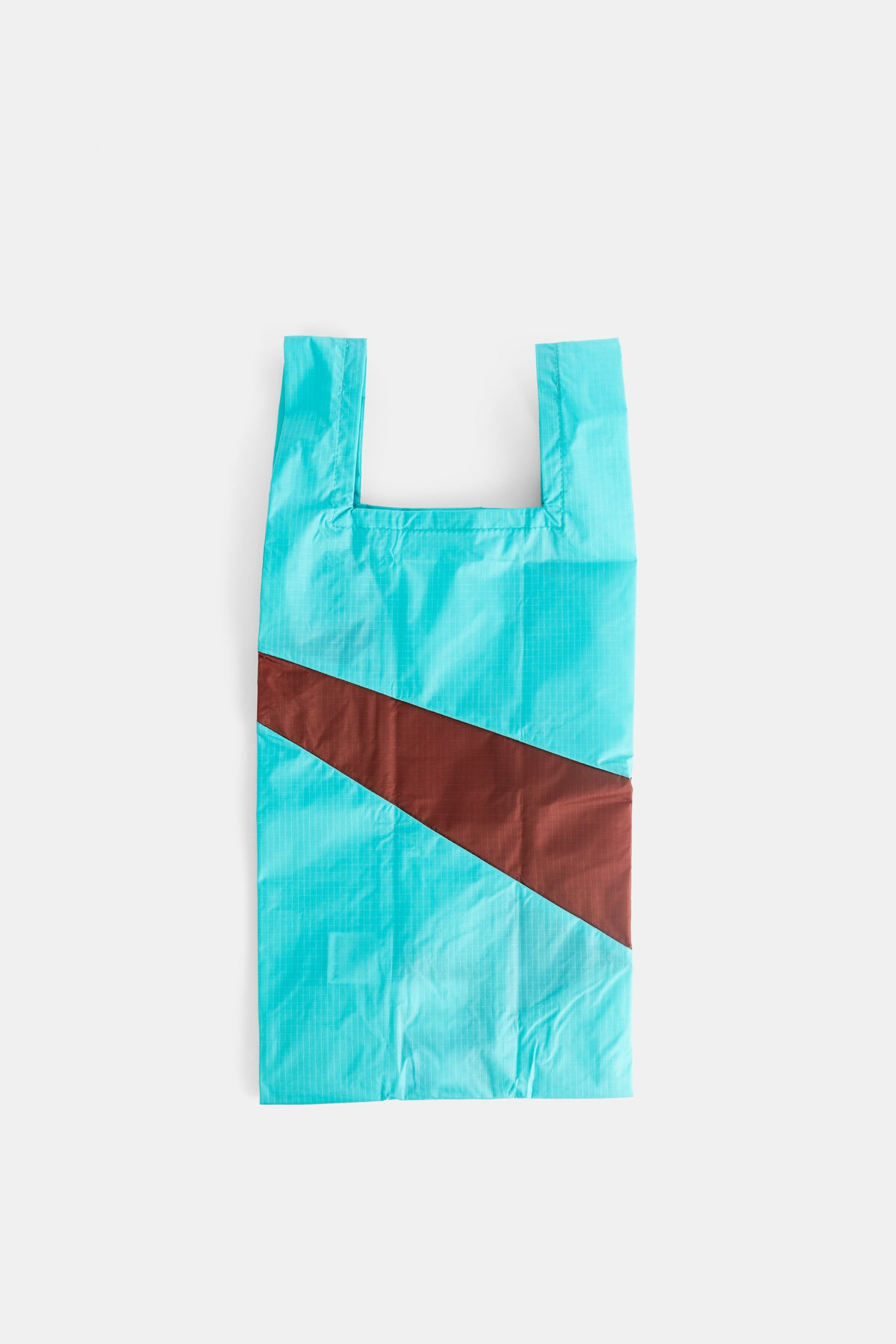 Cabas The New Shopping Bag M turquoise et brun Susan Bijl
