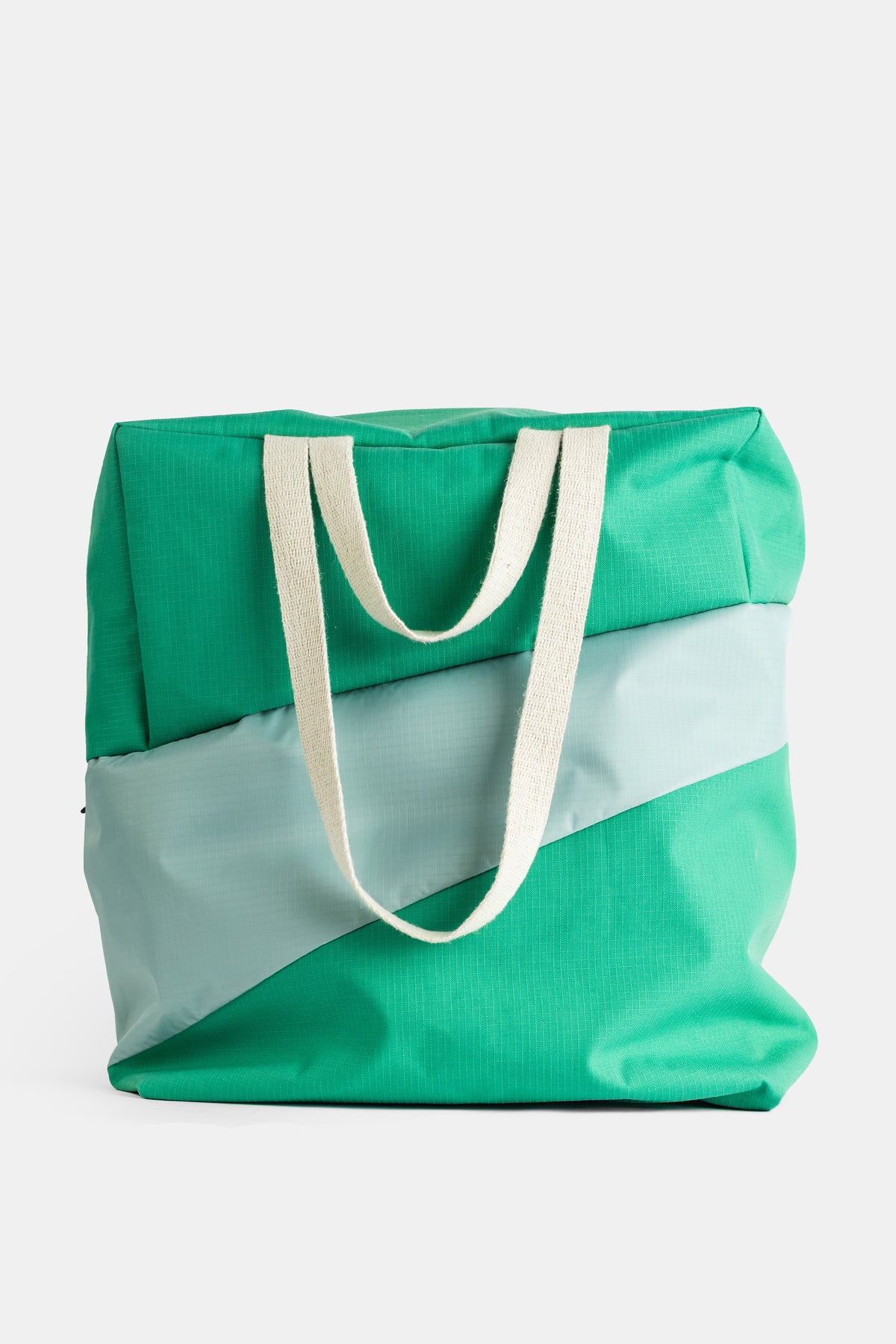 Cabas The New Tote Bag L vert et vert d'eau Susan Bijl