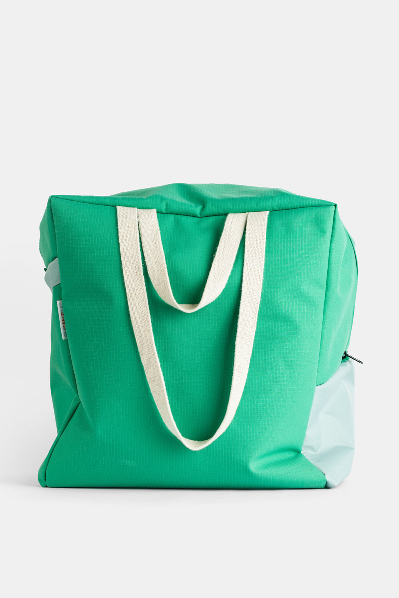 Cabas The New Tote Bag L vert et vert d'eau Susan Bijl
