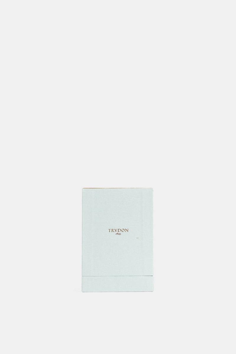 Trudon Carmen Eau de Parfum boîte cadeau bleu clair avec inscription dorée 1643, packaging minimaliste luxe