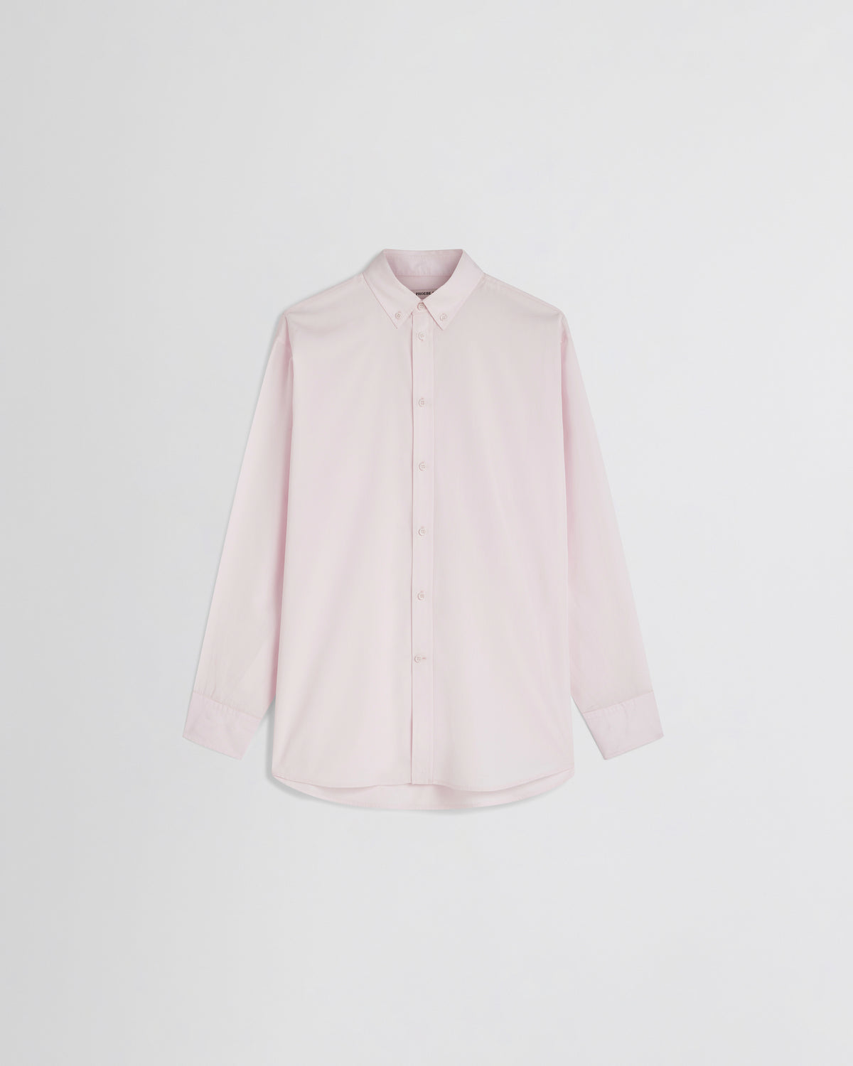Phoebe Philo chemise oversize col boutonné manches longues en coton rose pâle pour femme