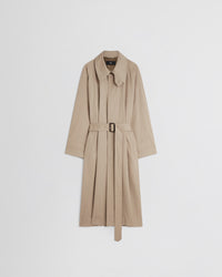 Trench grande in cotone sabbia - FR 42