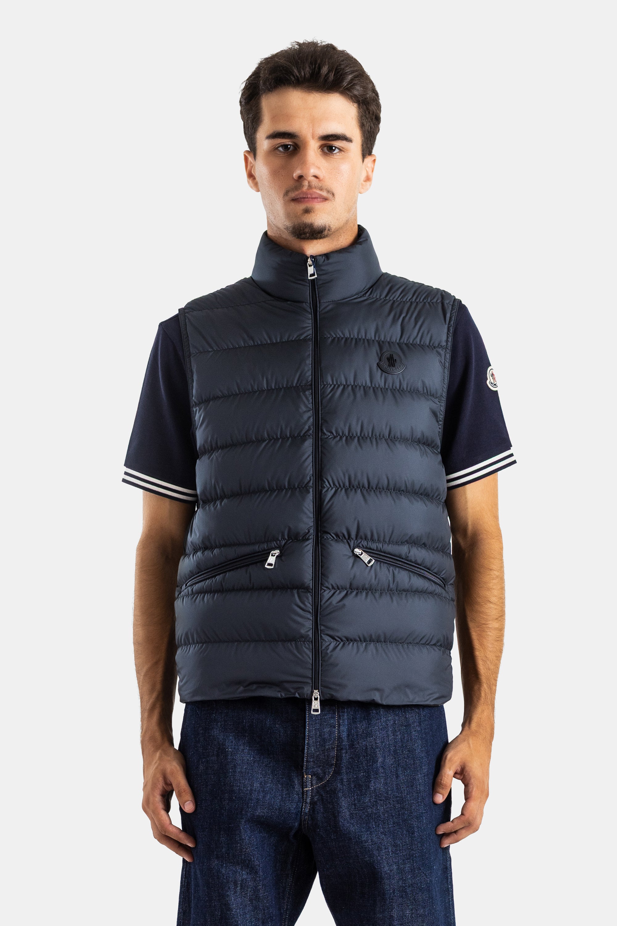 MONCLER ネイビー ダウンベスト MONCLER ネイビー ダウンベスト