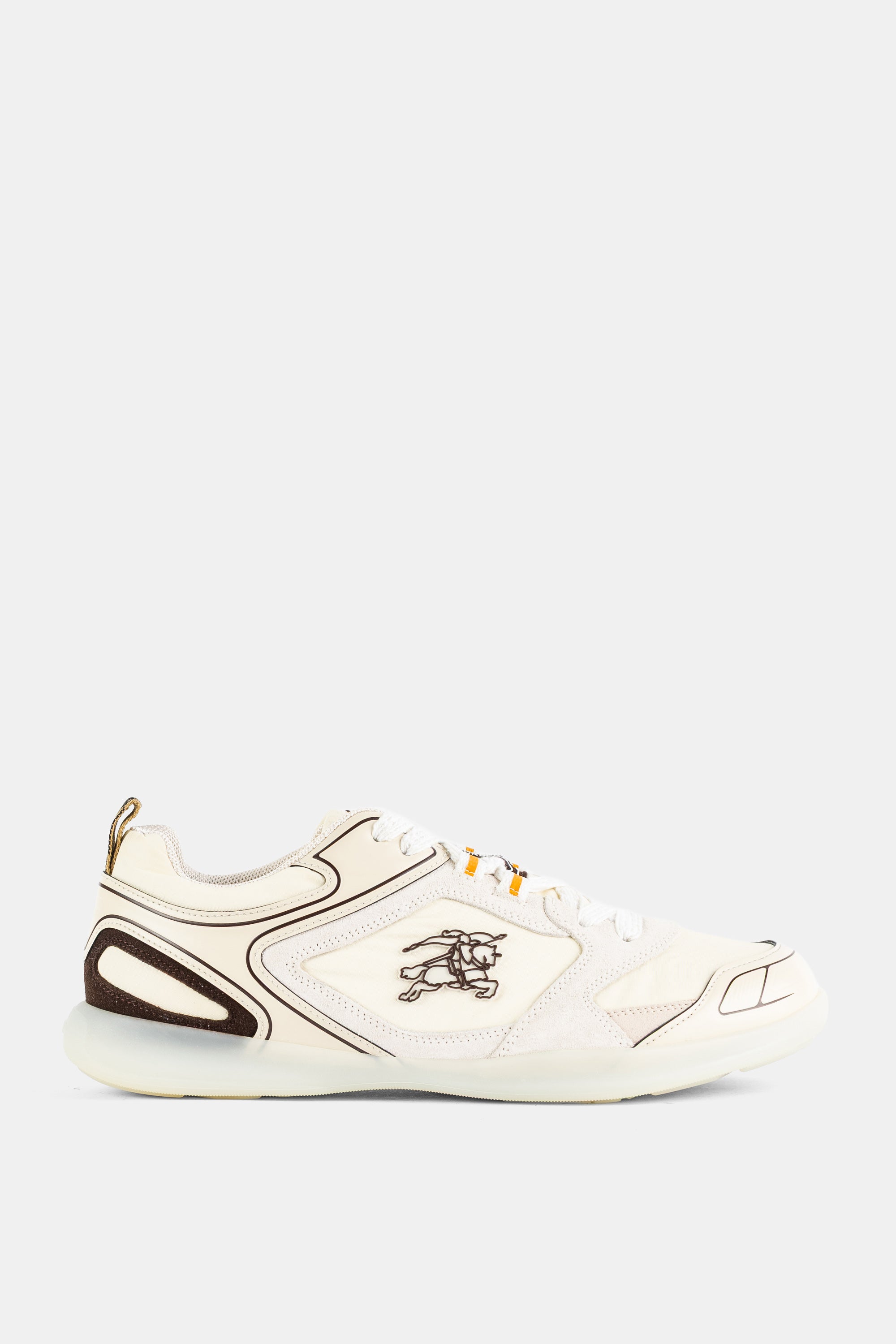 Burberry Matrix Sport Suede Nylon Sneaker Ceramic White | Actuel B