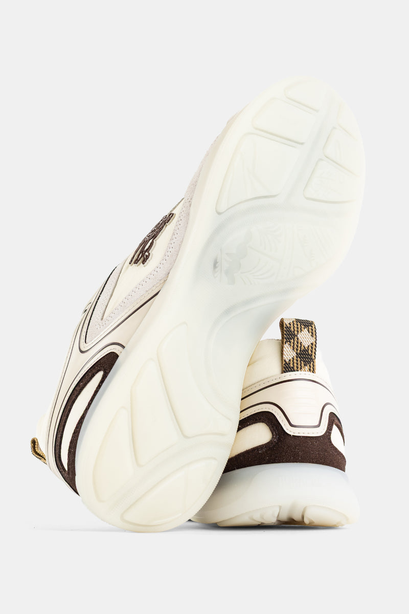 Matrix Sport Low Sneaker Suede Nylon Ceramic White