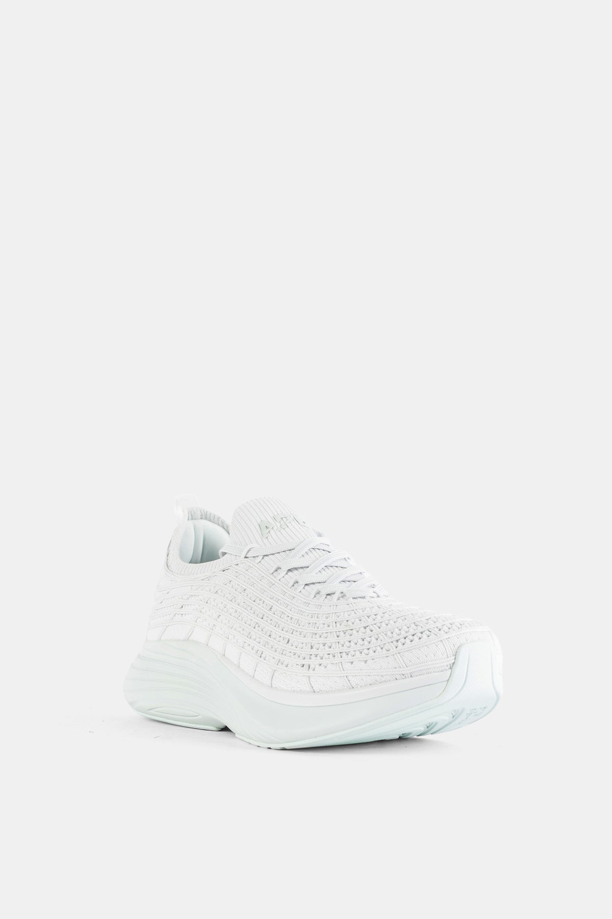 TechLoom Zipline Running Sneaker in White Fog Aqua Mist