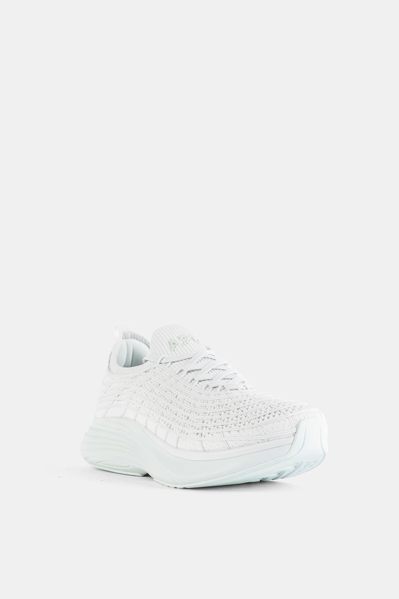 TechLoom Zipline Running Sneaker in White Fog Aqua Mist