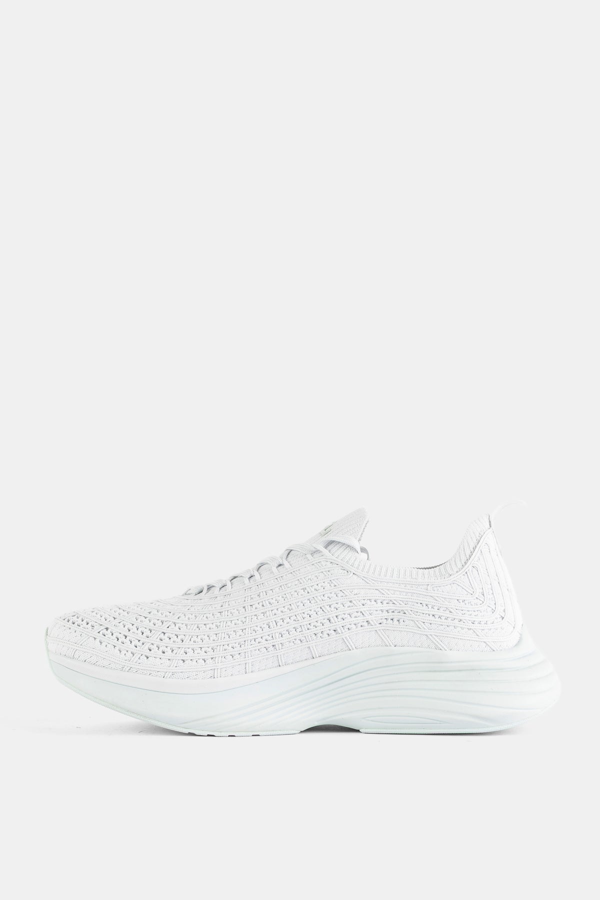 TechLoom Zipline Running Sneaker in White Fog Aqua Mist