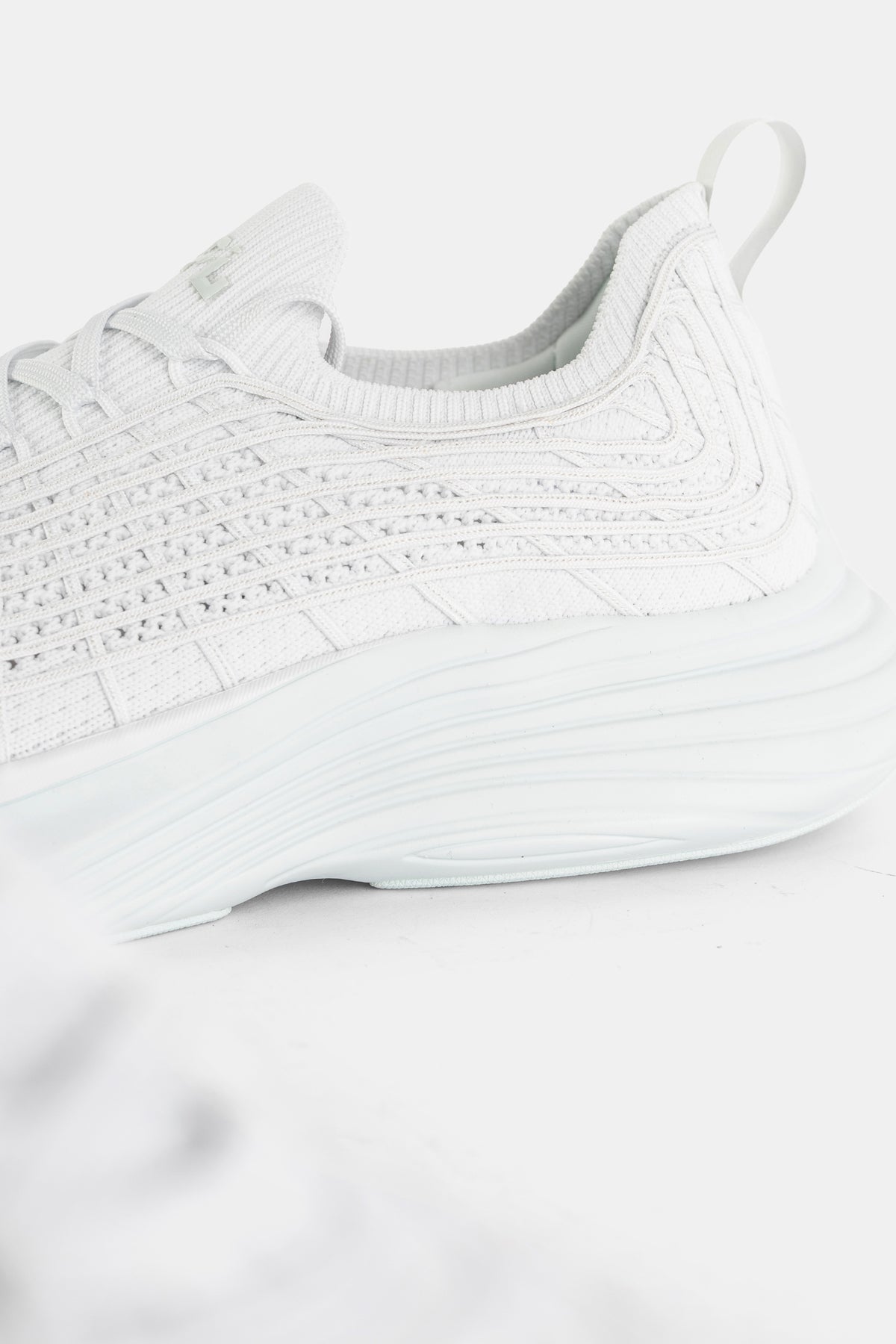 TechLoom Zipline Running Sneaker in White Fog Aqua Mist