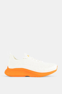 TechLoom Zipline running sneaker ivory orange molt sole - US 9.5
